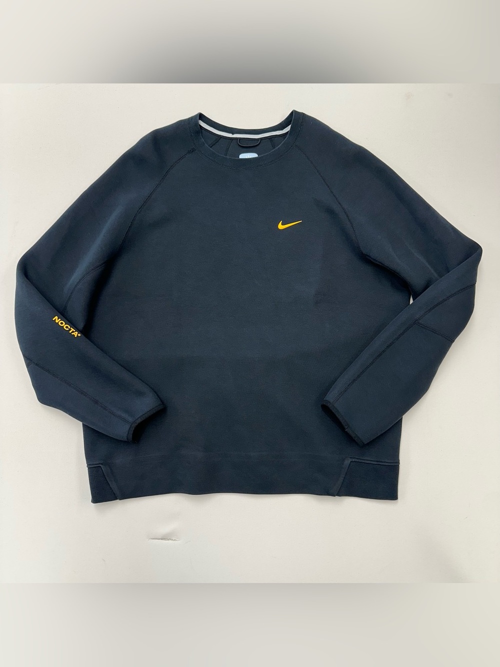 Nike NOCTA Black Crewneck Pullover Sweatshirt Logo Men's XL FD8457-010 Drake